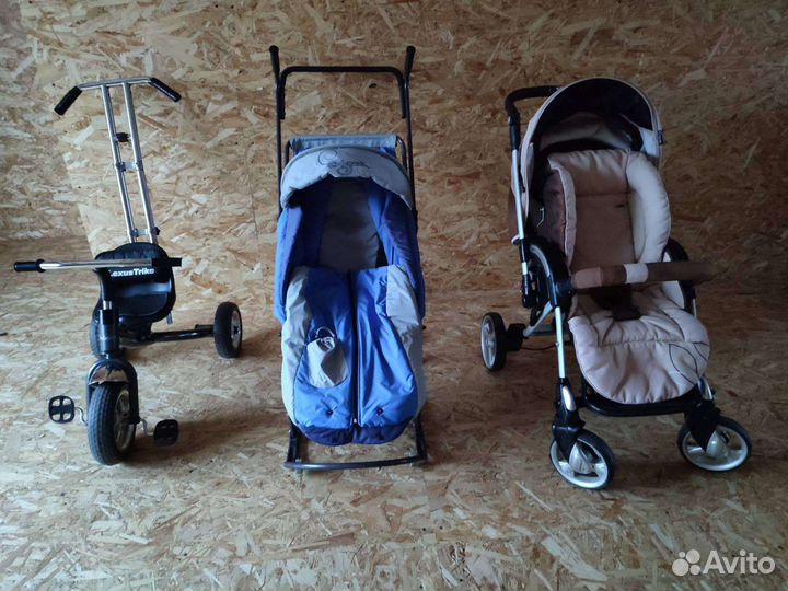 Детские санки коляска бу