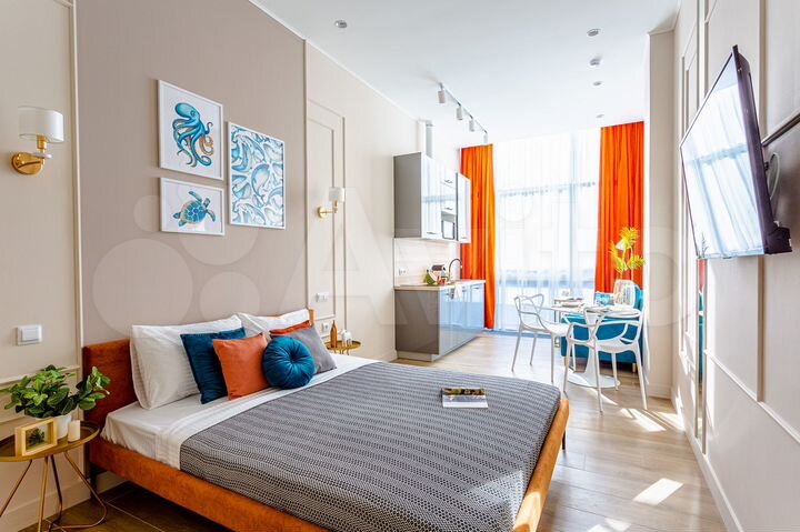 Апартаменты-студия, 30 м², 4/6 эт.