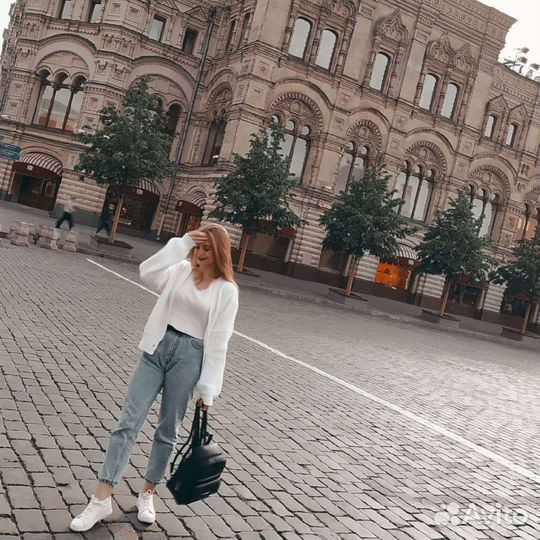 Джинсы mom fit sinsay