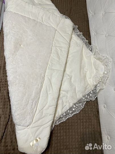 Конверт одеяло на выписку зимнее