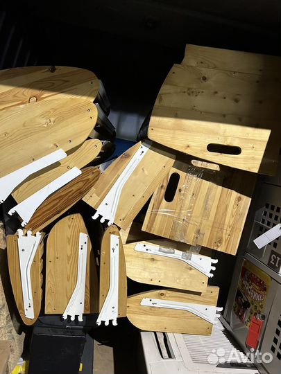 Полки деревянные стелжи, хлебные