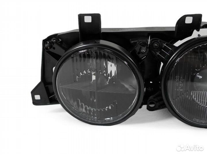 Фары BMW E34 аналог Hella Black