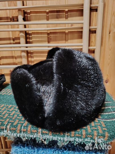 Шапка ушанка норковая мужская