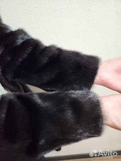 Шуба норковая с капюшоном