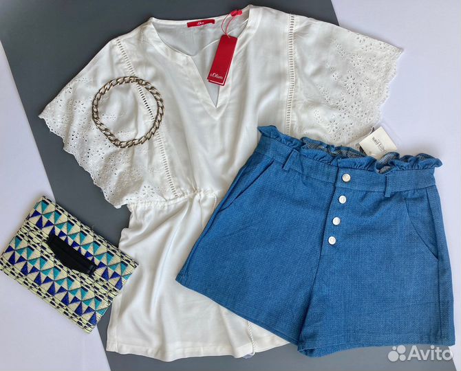 Шорты новые 44 46 Франция хлопок