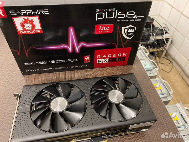Видеокарта rx580 8gb sapphire и msi armor