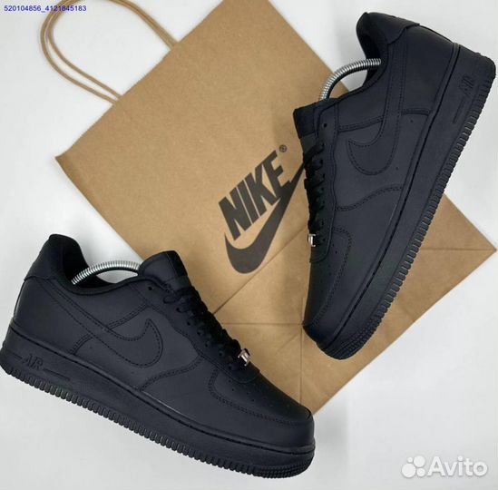 Кроссовки Nike Air Force 1 Low Black (Арт.70009)