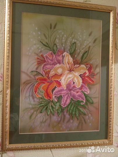 Картина вышитая бисером