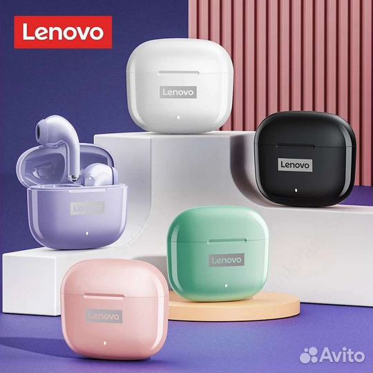 Новые наушники Lenovo LP40 Pro TWS Bluetooth 5,1