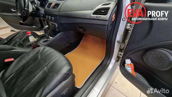 Eva коврики 3D на renault fluence салон и багажник