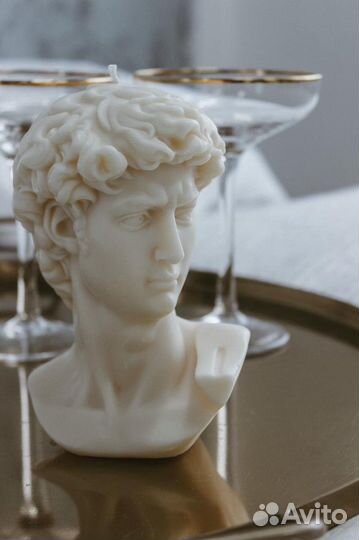 Свеча Давид Изготовлена из 100 соевого воска. Разм