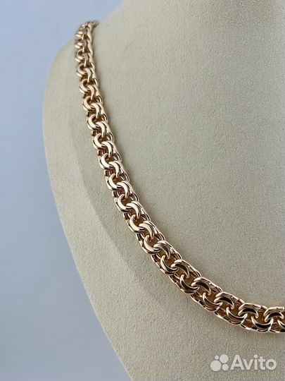 Цепь бисмарк мужская браслет и крест