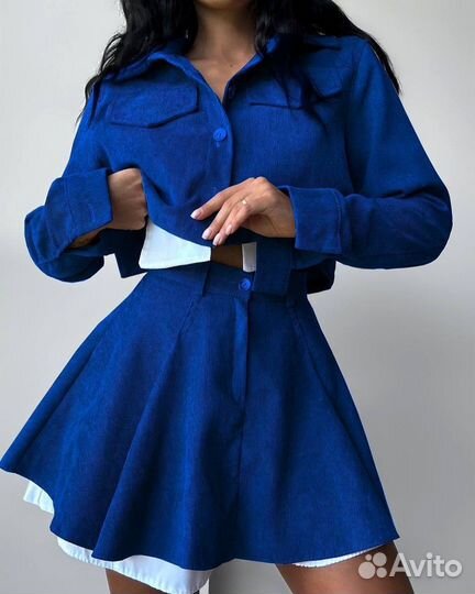 Костюм рубашка с юбкой