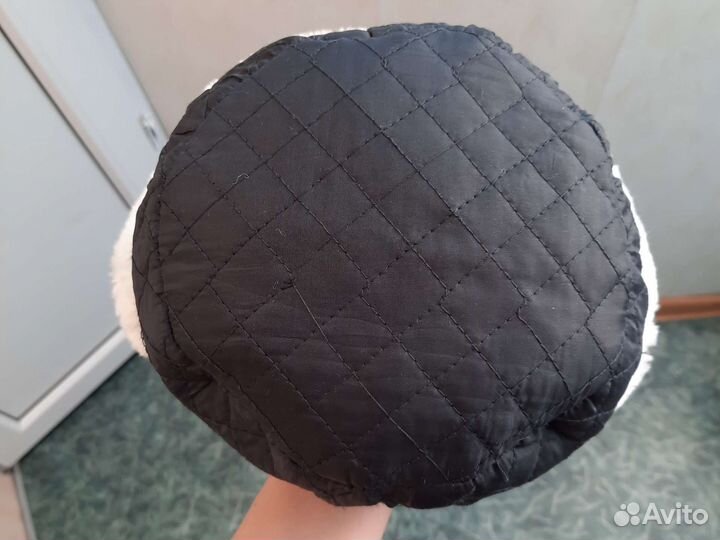 Шапка ушанка военная СССР белая