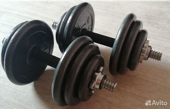 Набор разборных гантелей 2шт по 6кг каждая