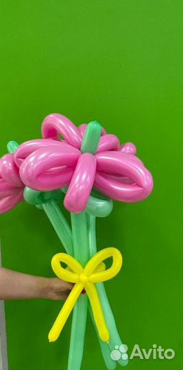 Цветы из воздушных шаров