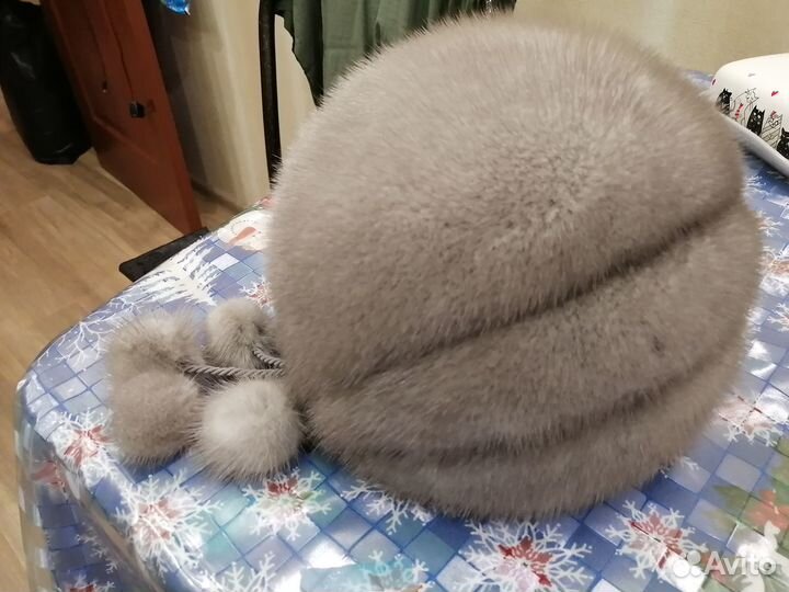 Шапка норковая женская