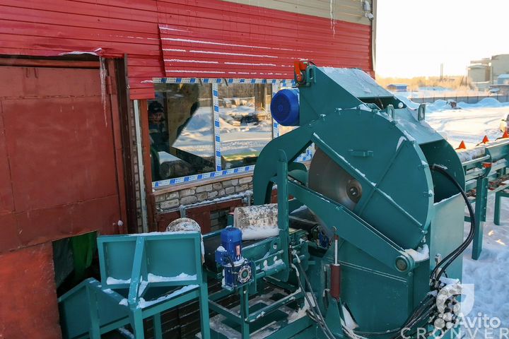 Линия раскряжёвки бревна