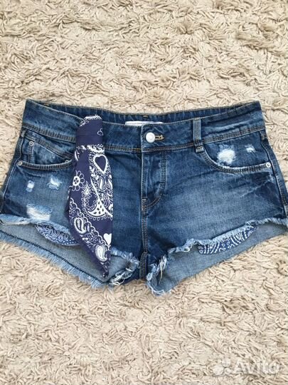Стильные короткие джинсовые шорты Zara (Бангладеш)