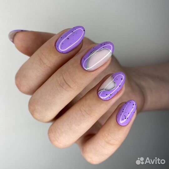 Модель на маникюр с покрытием