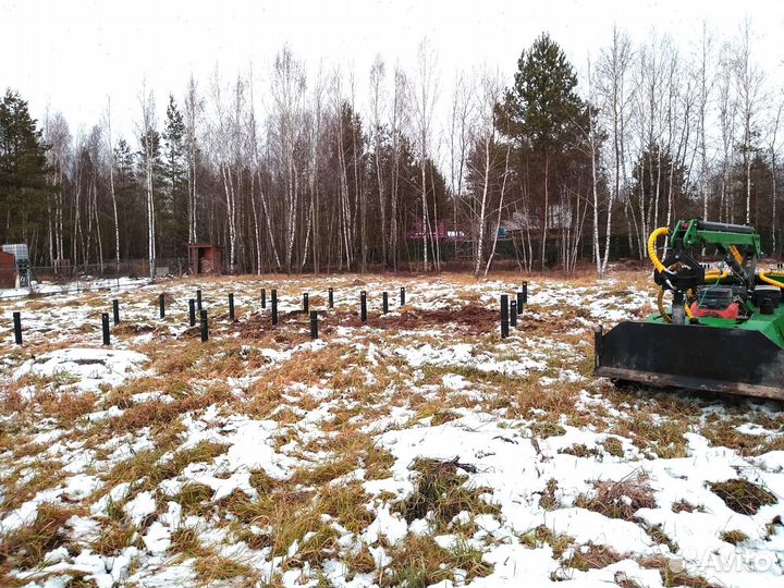 Винтовые сваи под ключ установка