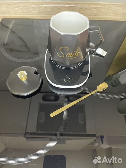 Чашка с подогревом для кофе или чая. Два цвета