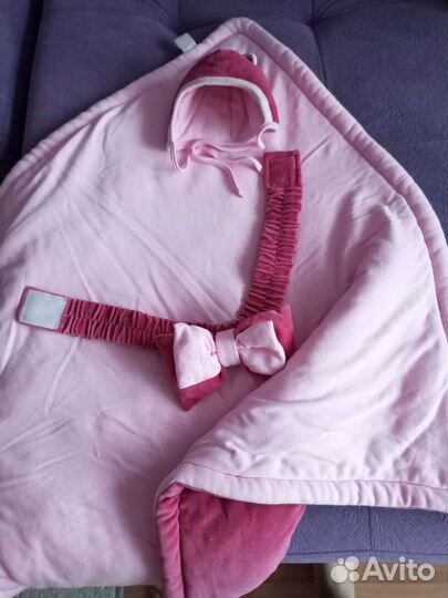 Конверт одеяло на выписку весна-осень