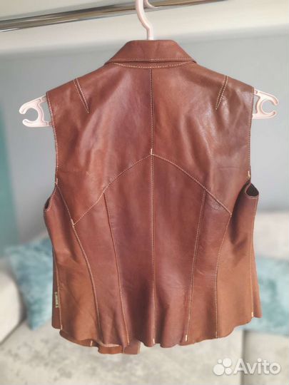 Кожаный топ