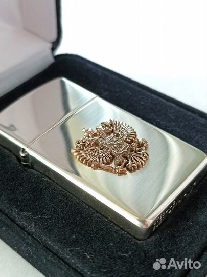 Zippo 1500 Slim Sterling Silver Au 750 Ag 925