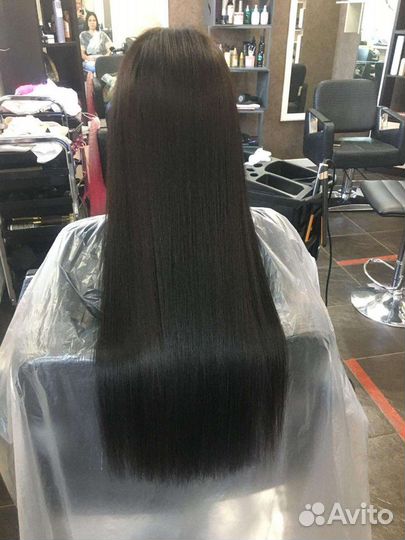 Кератиновое выпрямление волос