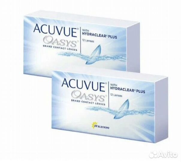 Линзы acuvue oasys +5.5 + 6.5
