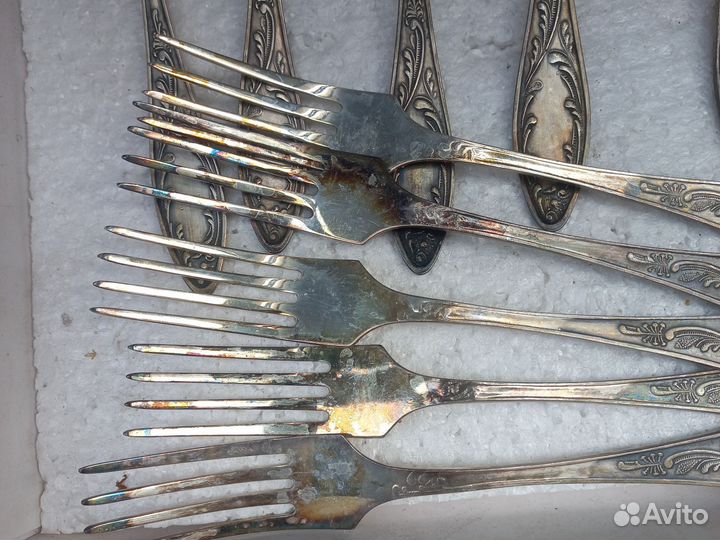 Ложки и вилки мельхиор СССР