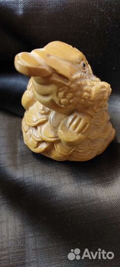 Нецке магическая трехлапая лягушка винтаж