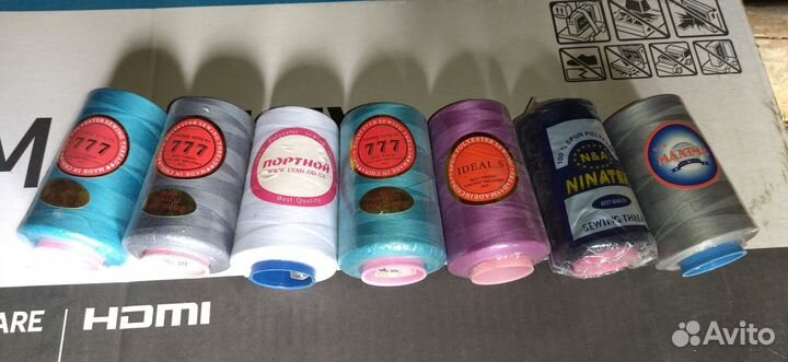 Нитки швейные бабины новые