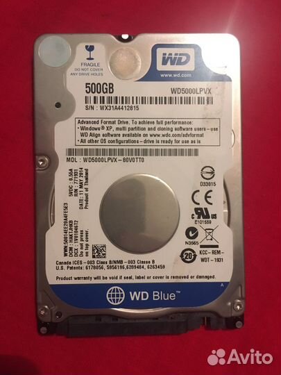 Жесткий диск SATA