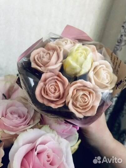 Шоколад ручной работы/букеты из шоколадных цветов