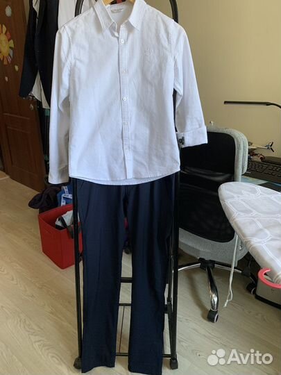 Школьная форма рубаш брюки обувь 36 37 158-164
