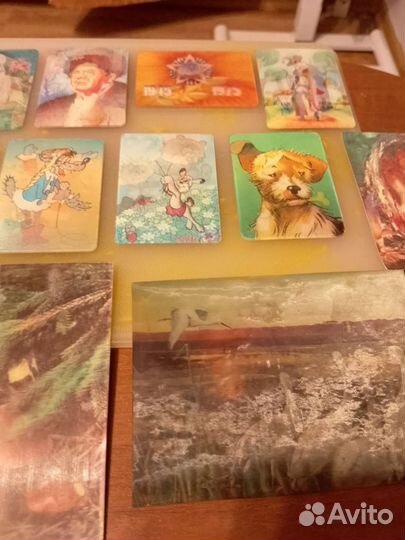 Открытки и календари голограмные