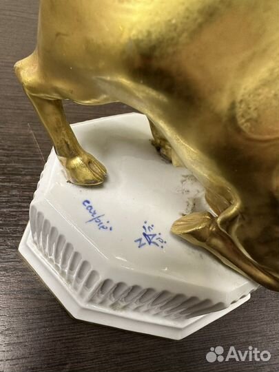 Статуэтка«знак зодиака Телец»Италия 1960-е фарфор