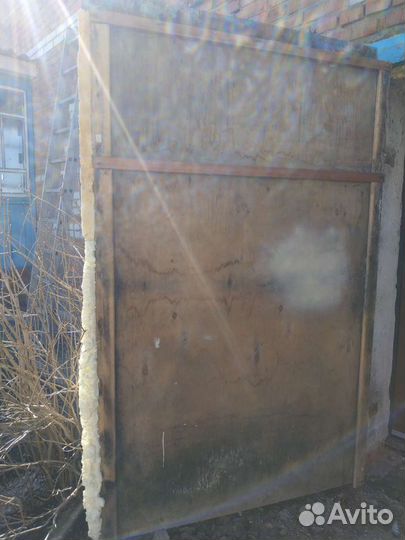 Ворота гаражные металлические бу