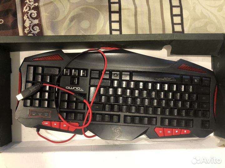 Игровая клавиатура с подсветкой мембранная