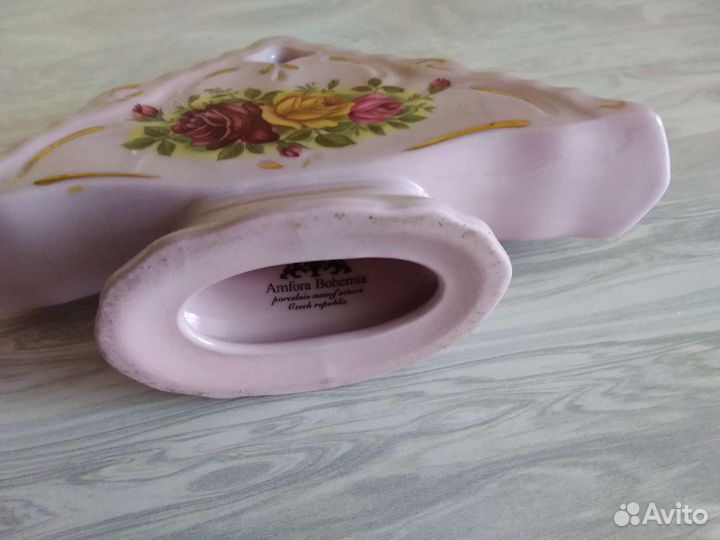 Салфетница Розовый фарфор