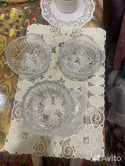 Ваза хрустальная СССР зорошего качества