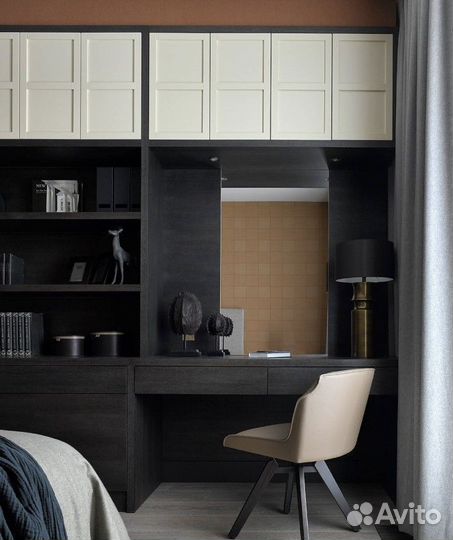 Рабочая зона у окна на заказ, мдф