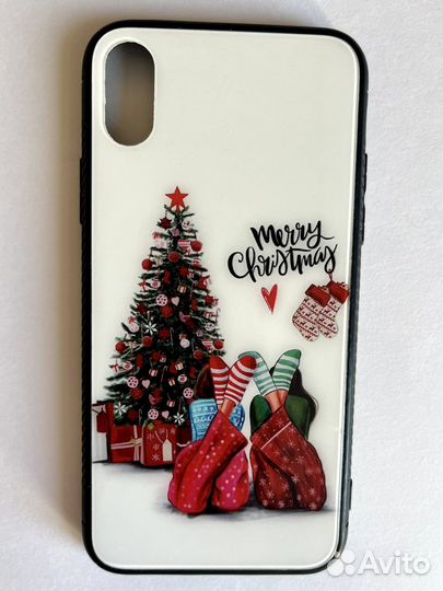 Чехол iPhone X/XS новогодний новый