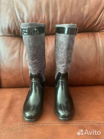Сапоги резиновые женские утепленные