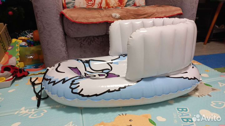 Тюбинг надувной детский со спинкой