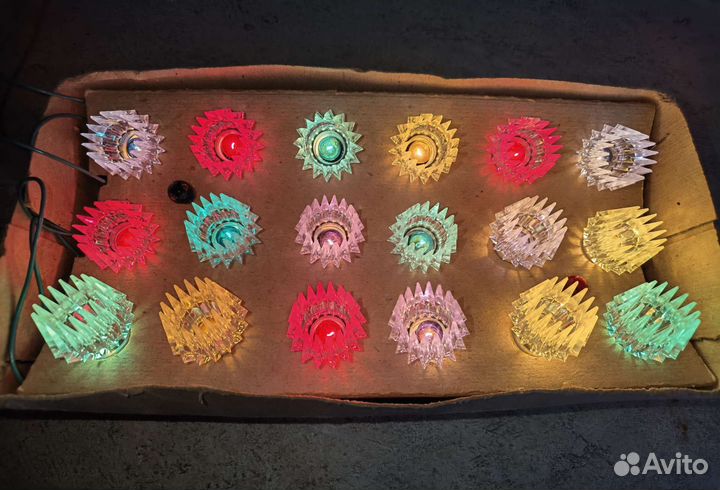 Елочная гирлянда Фонарики СССР г. Ленинград