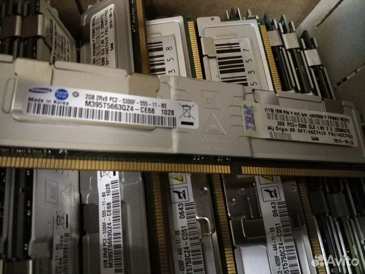 Серверная память, 256Мб-4Гб, много