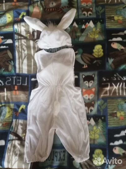 Новогодний костюм для мальчика зайчика